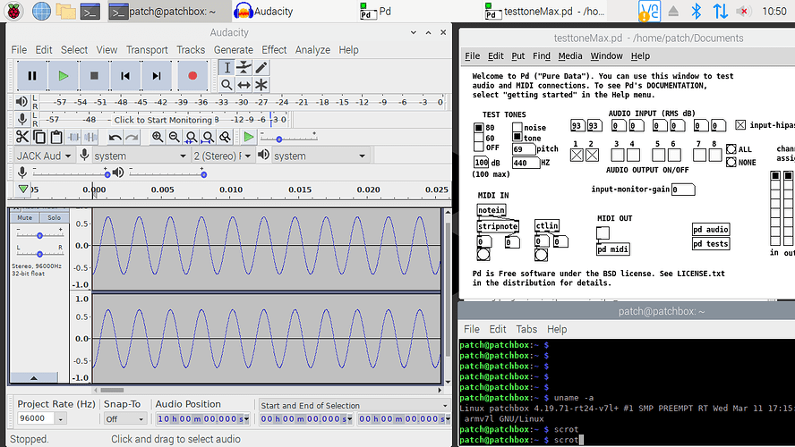 Linux patchbox 4.19.71-rt24-v7l SMP PREEMPT