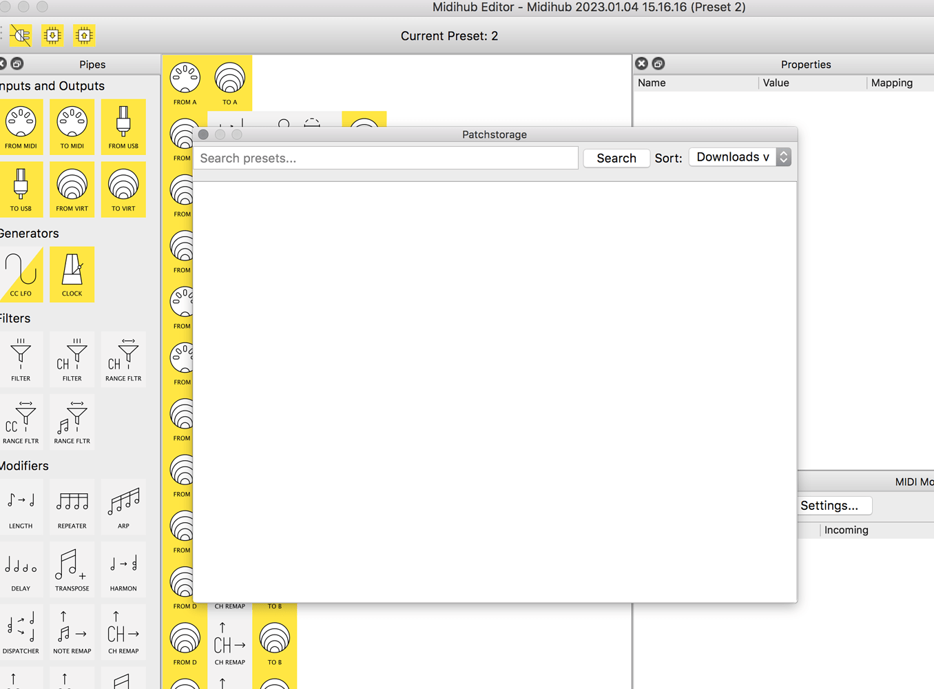 Patchstorage access in Midihub editor - Support - Blokas Community