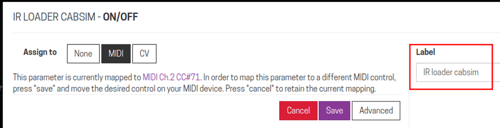 MODEP - MIDI Mapping Label - MODEP - Blokas Community