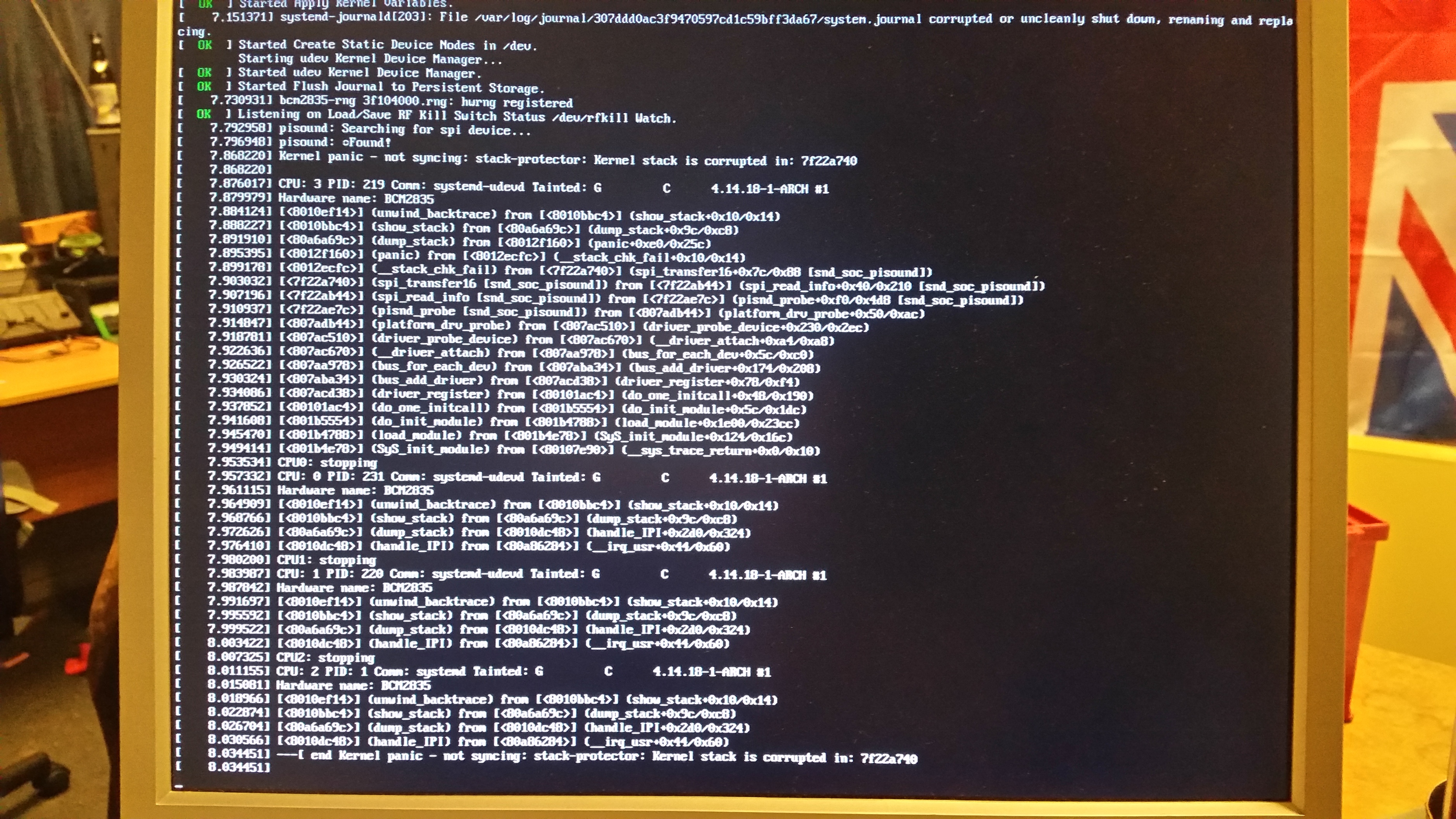 Kernel Panic On Arch Armv7 Pi 3 Support Blokas Community